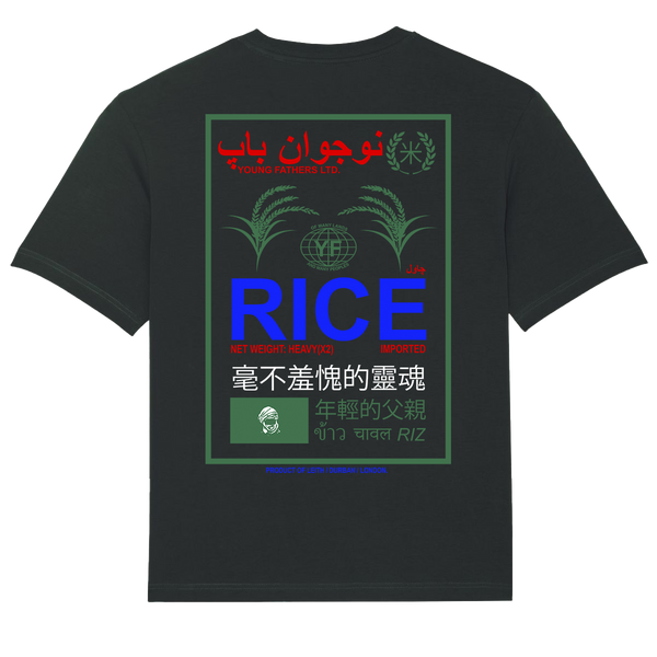 RICE BLACK T-SHIRT