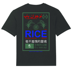 RICE BLACK T-SHIRT